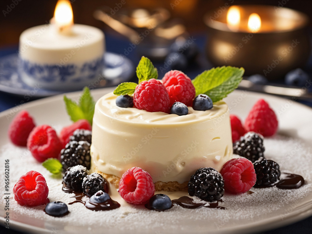 exquisite gourmet Bavarian cream dessert exquisite gourmet Bavarian cream dessert