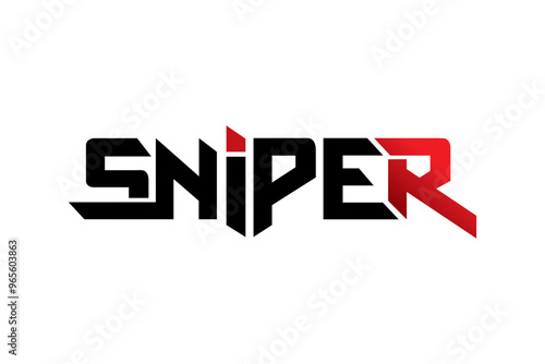 Sniper typography design vector, for t-shirt, poster and other uses