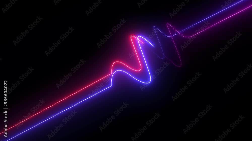 Abstract glowing neon lights blinking lines moving animation. colorful neon line moving on background. Seamless loop animation of glowing neon lines Abstract glowing neon lights blinking lines moving animation. colorful neon line moving on background. Seamless loop animation of glowing neon lines