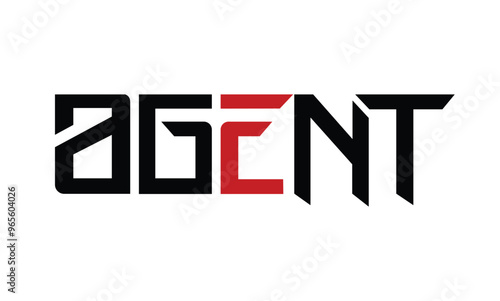agent typography design vector, for t-shirt, poster, sticker and other uses