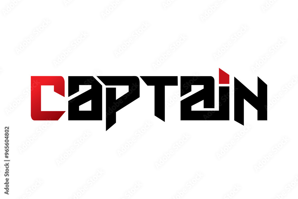 Captain typography design vector, for t-shirt, poster and other uses Captain typography design vector, for t-shirt, poster and other uses