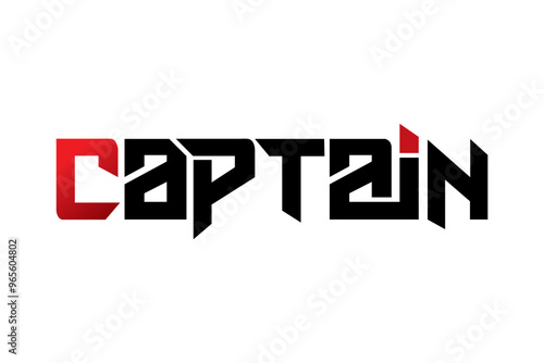 Captain typography design vector, for t-shirt, poster and other uses
