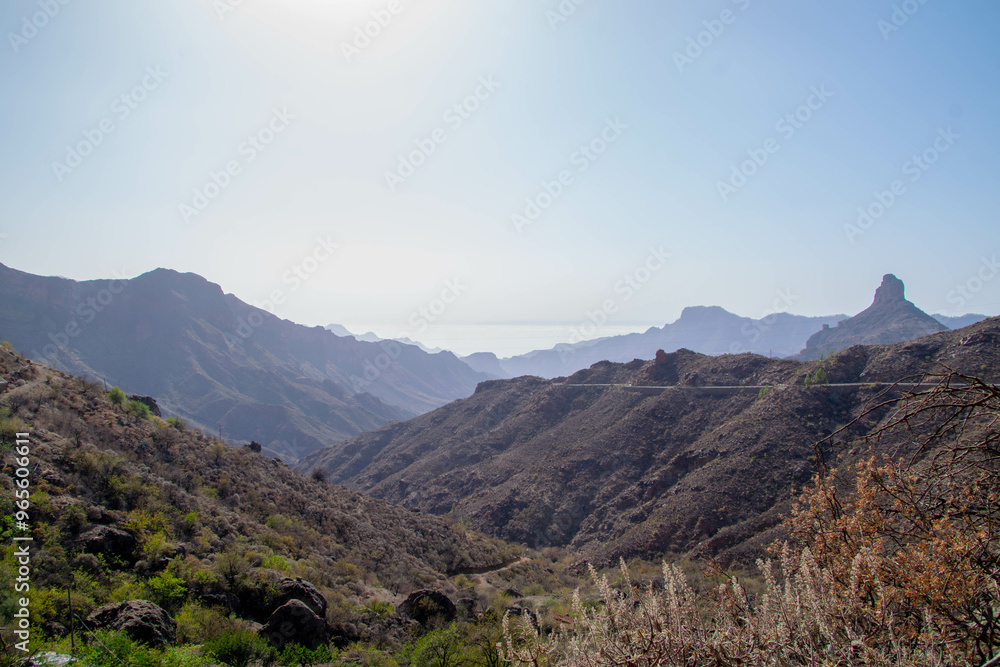 Obraz premium vista de montañas deserticas
