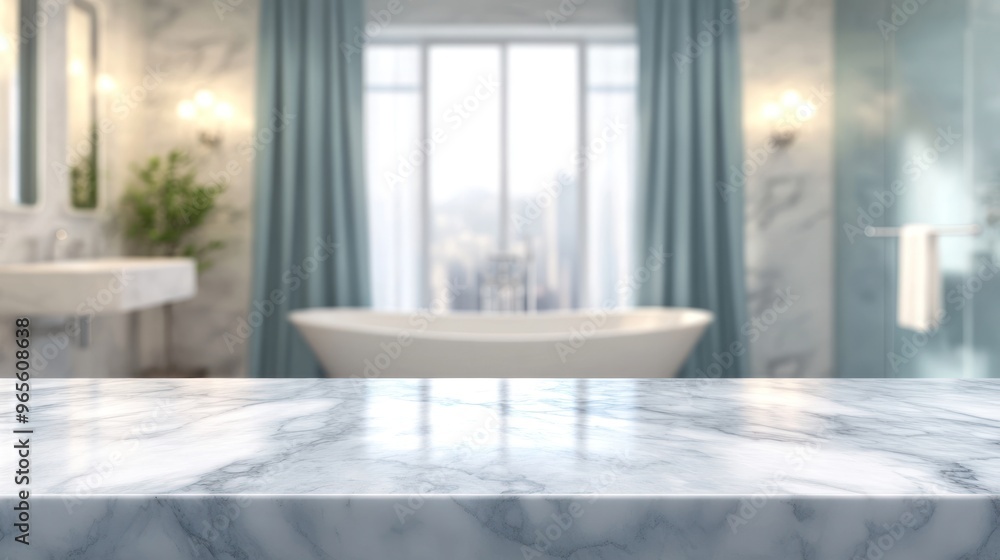 Marble Countertop in a Modern Bathroom Marble Countertop in a Modern Bathroom