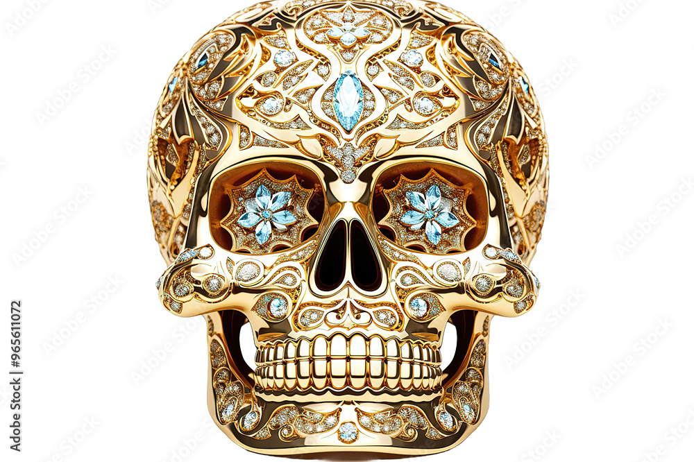 Sugar Skull. Day Of The Dead Mexican symbol.isolated on PNG Background. Sugar Skull. Day Of The Dead Mexican symbol.isolated on PNG Background.
