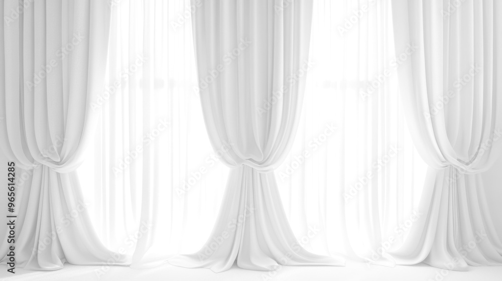 Soft white curtains background for graphic design or wallpaper. Soft white curtains background for graphic design or wallpaper.
