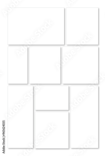 Vertical Photo collage template, collage, collage templates, birthday collage, collage art, 9 parts