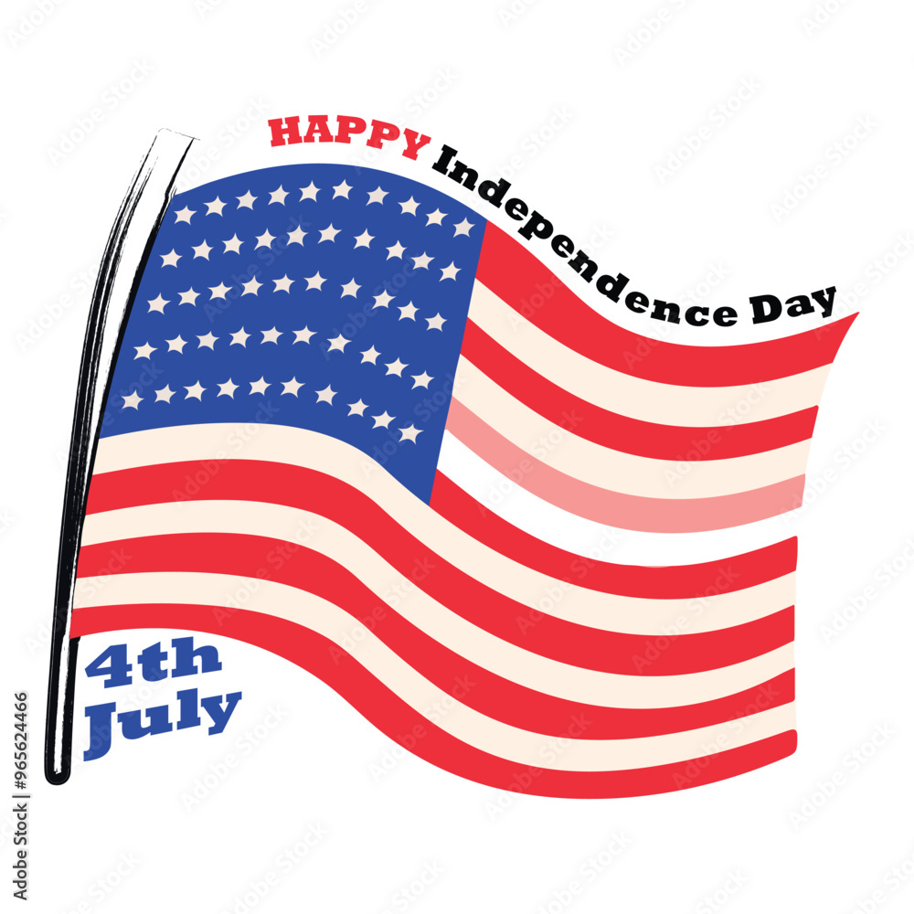 Fototapeta premium american flag independent day