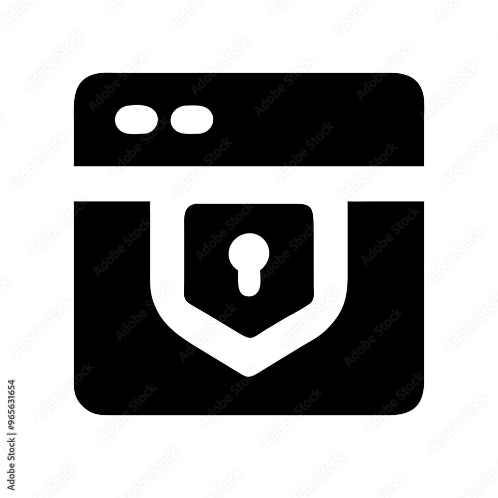 Cyber security icon vector illustration Cyber security icon vector illustration