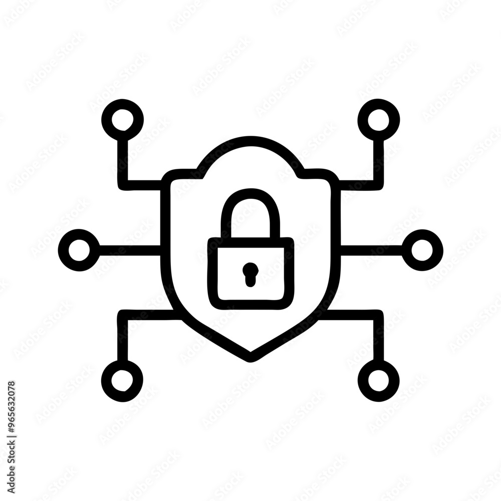 Cyber security icon vector Cyber security icon vector