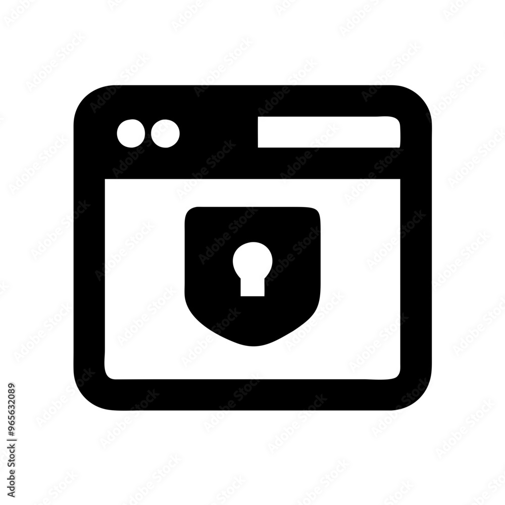 Cyber security icon vector 