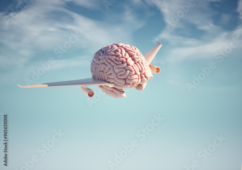 Human brain as a plane.