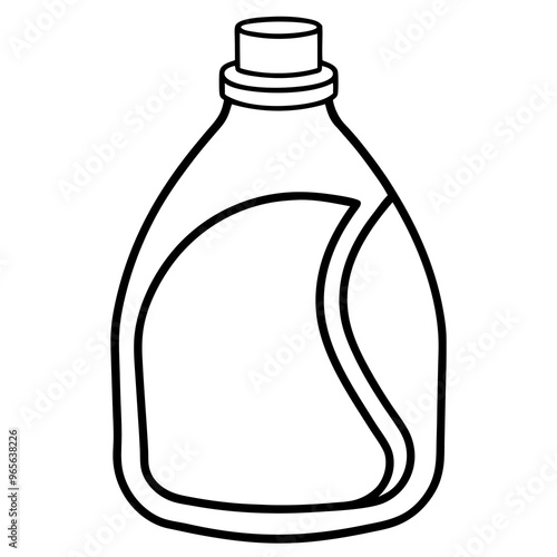 fabric softener  outline coloring book page line art illustration digital drawing
