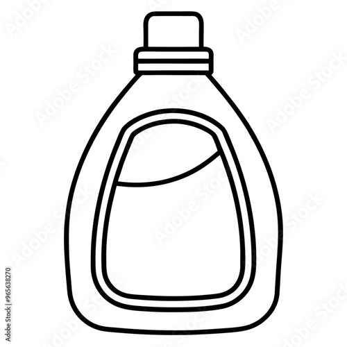 fabric softener  outline coloring book page line art illustration digital drawing