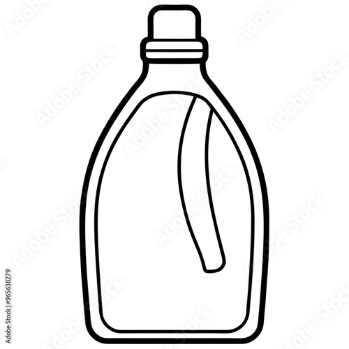 fabric softener  outline coloring book page line art illustration digital drawing