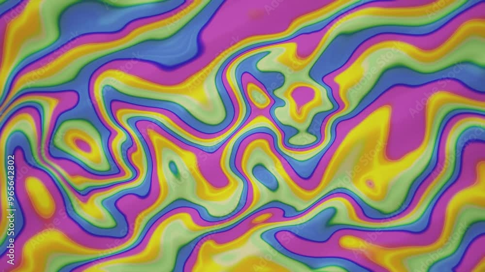 Trippy liquid motion effect background with morphing wavy organic shapes. This vibrant colorful retro psychedelic motion background is full HD and a seamless loop. Trippy liquid motion effect background with morphing wavy organic shapes. This vibrant colorful retro psychedelic motion background is full HD and a seamless loop.