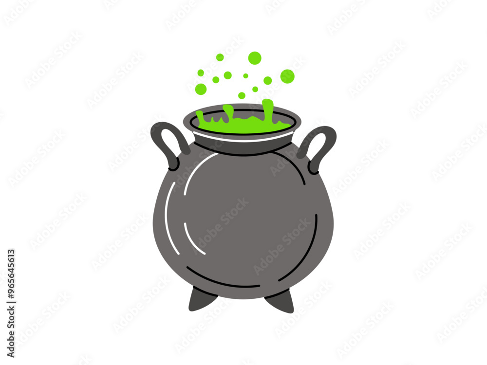 Halloween cauldron isolated on white background. Flat style vector sketch doodle graphic illustration. Halloween party, holiday, cloth, print, icon, logo, paper, decor. Halloween cauldron isolated on white background. Flat style vector sketch doodle graphic illustration. Halloween party, holiday, cloth, print, icon, logo, paper, decor.