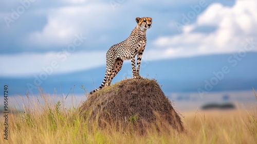 Cheetah on a Mound photo