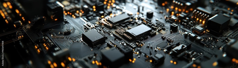Nano structures assembling themselves into a futuristic microprocessor Nano structures assembling themselves into a futuristic microprocessor