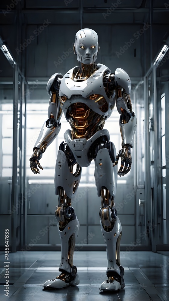 Full image of a robot-like being
Full image of a robot-like being