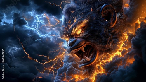 Sun Wukong The monkey king summoning a storm