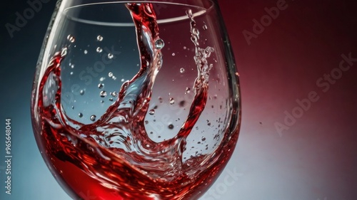 Red wine splash