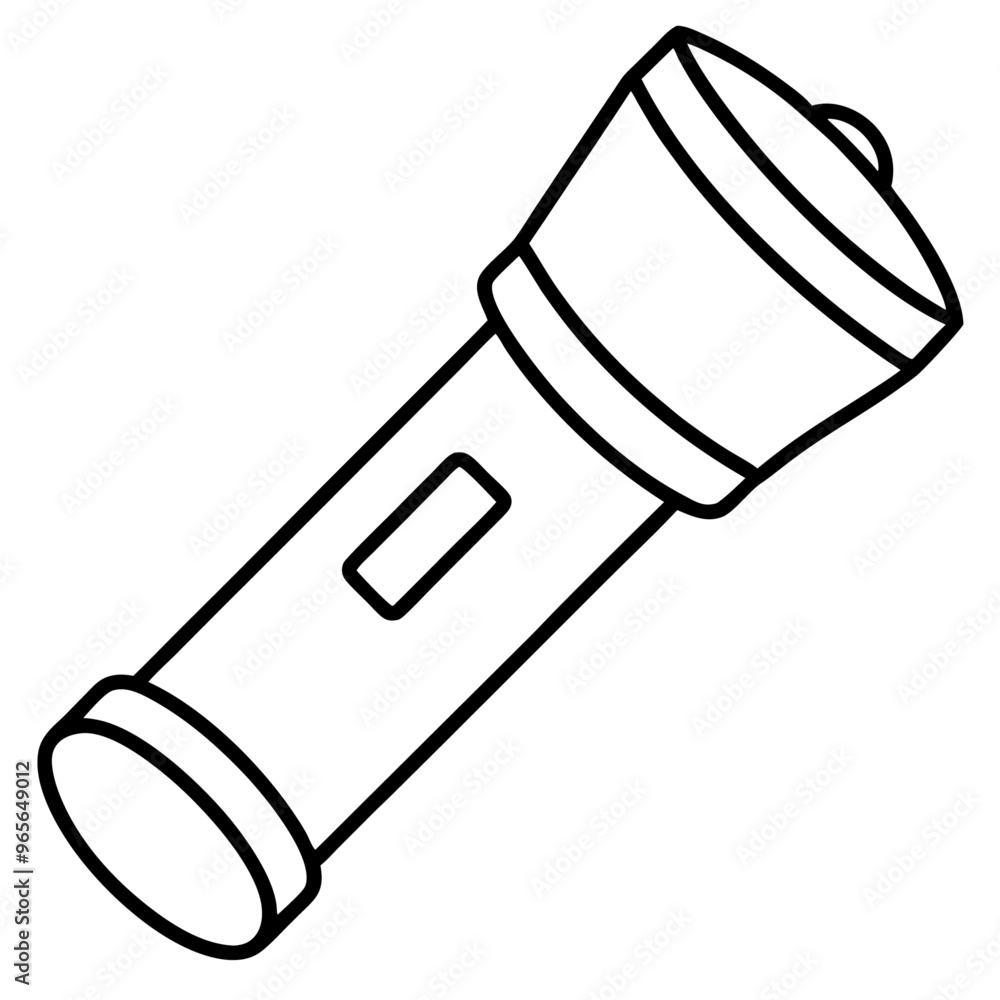 flashlight outline coloring book page line art illustration digital drawing flashlight outline coloring book page line art illustration digital drawing