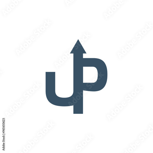 Abstract up logo business logo design template with arrow symbol.