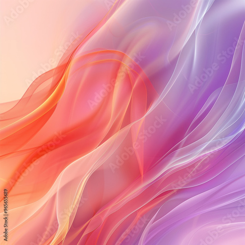 Abstract multicolored background with soft waves and light lines for an elegant design 