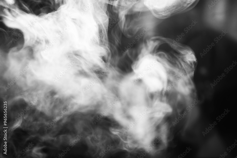 White smoke over black background for overlay design White smoke over black background for overlay design