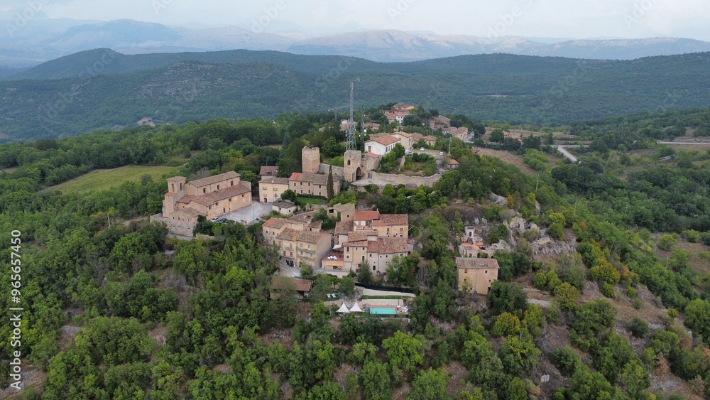 Naklejka premium Drone view