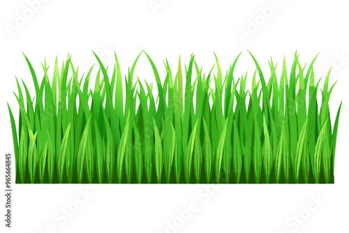 Green grass field on small hills with blue sky