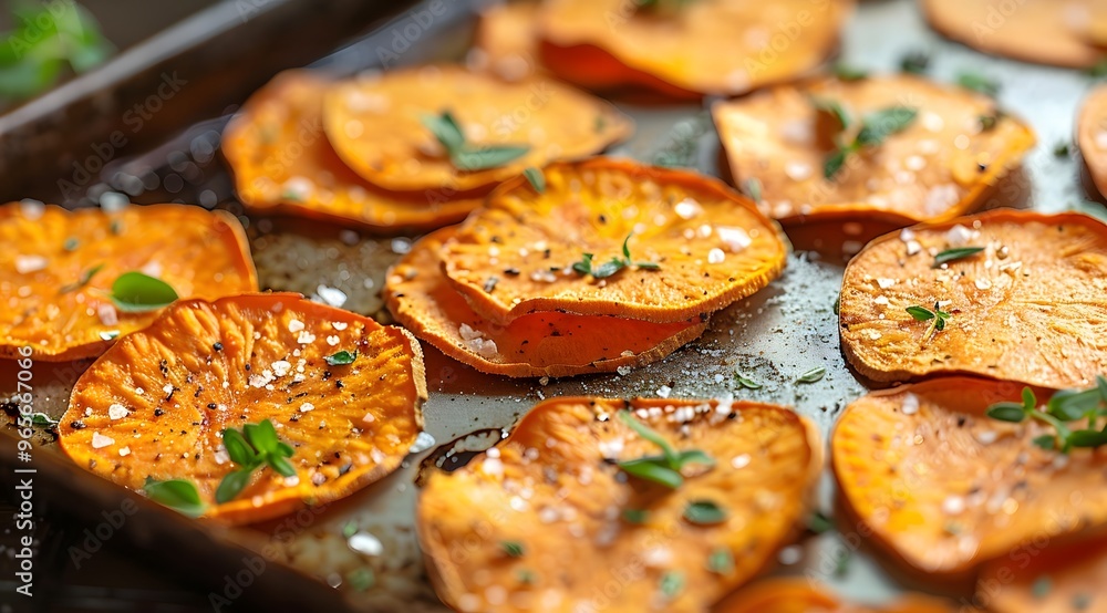 Tasty Treat: Fried Sweet Potato Chips in a Boho Culinary Presentation Tasty Treat: Fried Sweet Potato Chips in a Boho Culinary Presentation