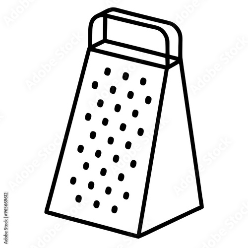 grater outline coloring book page line art illustration digital drawing