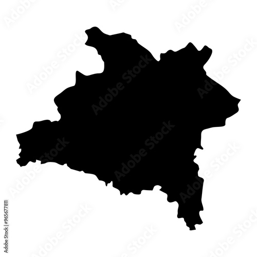 Prachinburi province map, administrative division of Thailand. Vector illustration. photo