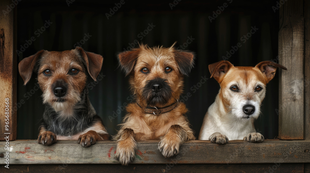 An animal shelter. A dogs in a cage. An animal shelter. A dogs in a cage.