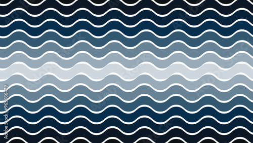 Blue wave stripes line abstract background