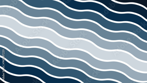 Blue wave stripes line abstract background