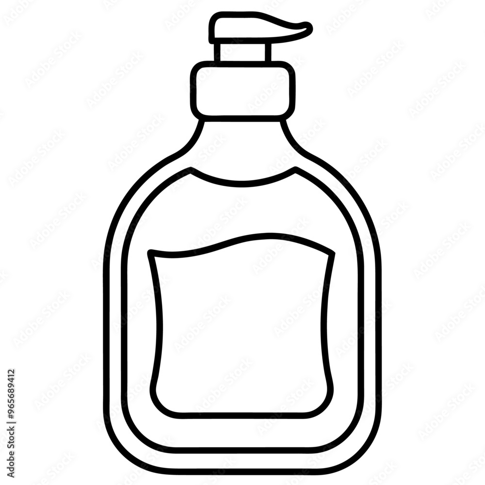 hand sanitizer outline coloring book page line art illustration digital drawing hand sanitizer outline coloring book page line art illustration digital drawing