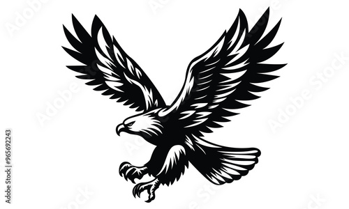 Hunting Eagle Vector Illustration