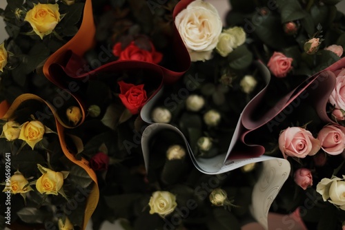 
a flower shop, a warehouse where plants are sold