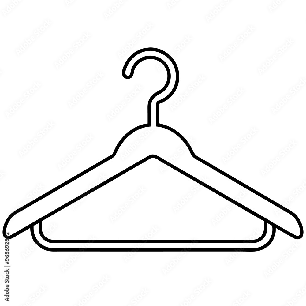 hangers outline coloring book page line art illustration digital drawing hangers outline coloring book page line art illustration digital drawing