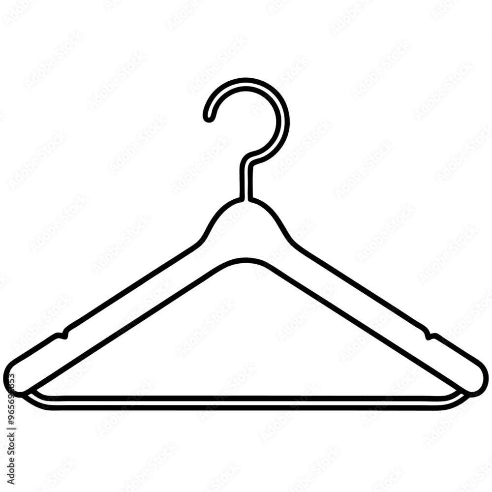 hangers outline coloring book page line art illustration digital drawing hangers outline coloring book page line art illustration digital drawing