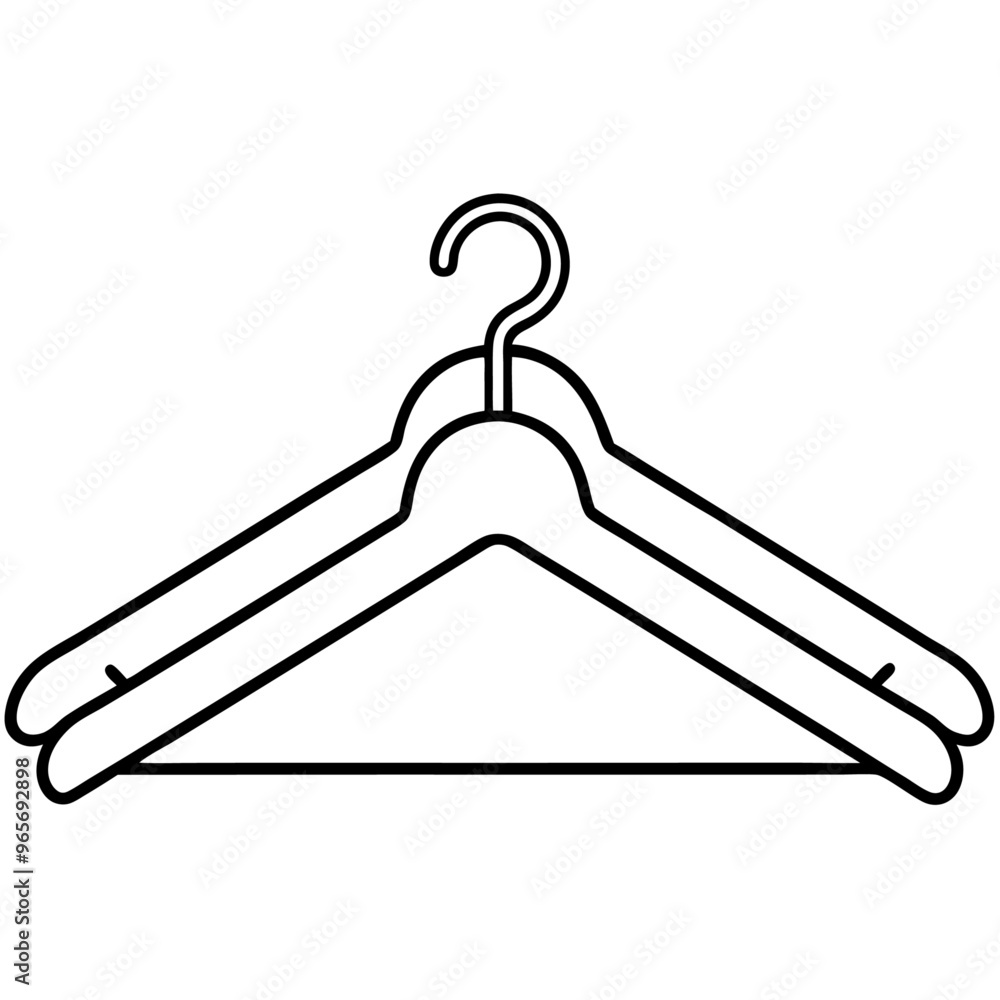 hangers outline coloring book page line art illustration digital drawing hangers outline coloring book page line art illustration digital drawing
