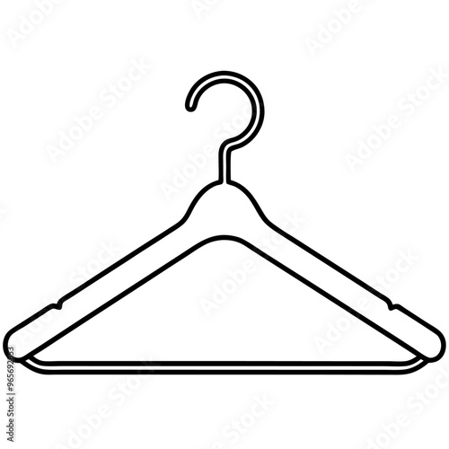 hangers  outline coloring book page line art illustration digital drawing