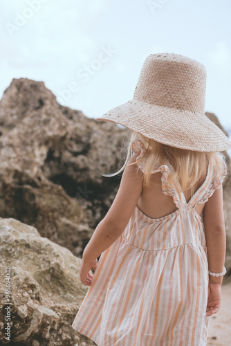 baby girl on the beach