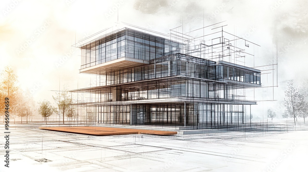 Structural design blueprint of a commercial office complex architectural plan picture Structural design blueprint of a commercial office complex architectural plan picture