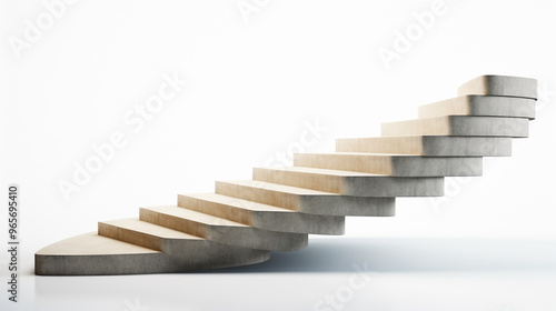 light-beige staircase leads upward 