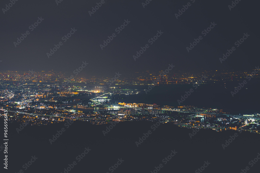 Obraz premium 六甲山の夜景
