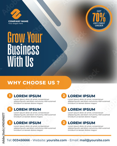 social media post template for marketing creative agency